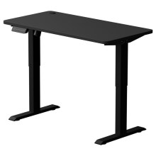 Kõrguse kohandamisega laud LEVANO 120x60 cm must