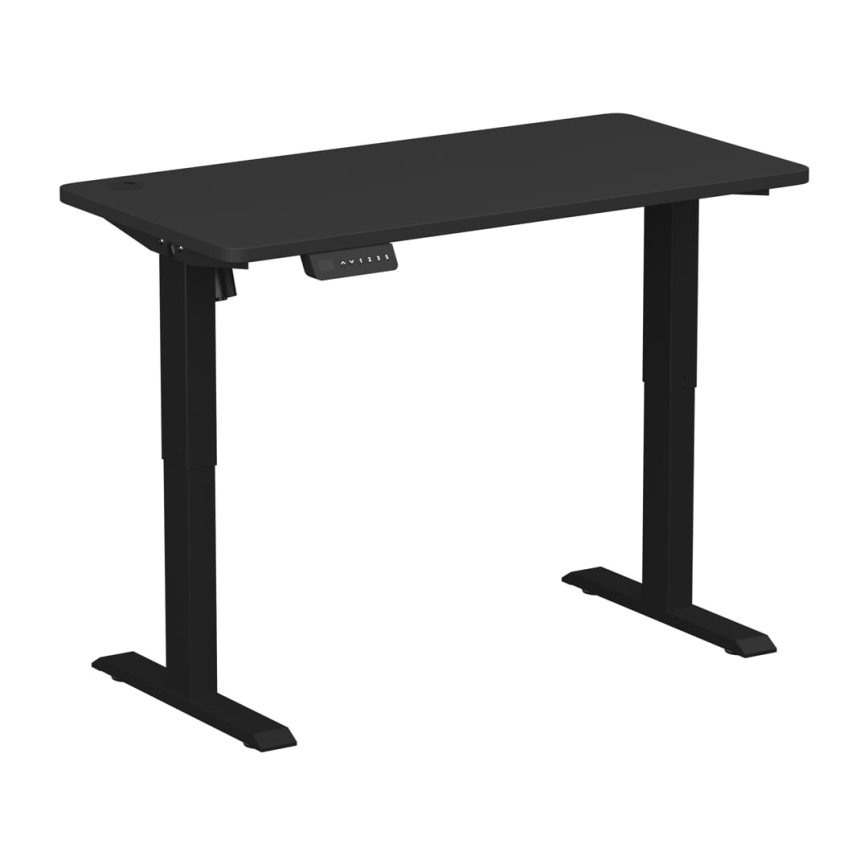 Kõrguse kohandamisega laud LEVANO 120x60 cm must
