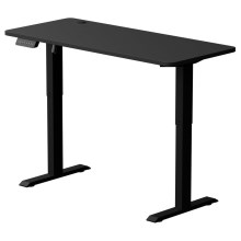 Kõrguse kohandamisega laud LEVANO 140x60 cm must