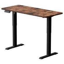 Kõrguse kohandamisega laud LEVANO 140x60 cm puit/must