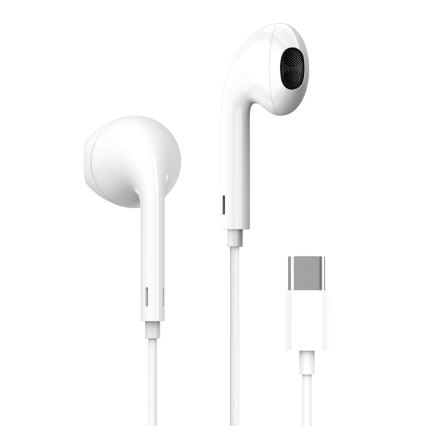 Kõrvaklapid koos mikrofoniga USB-C valge