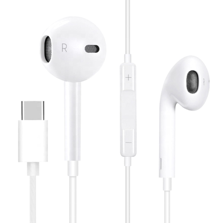 Kõrvaklapid koos mikrofoniga USB-C valge