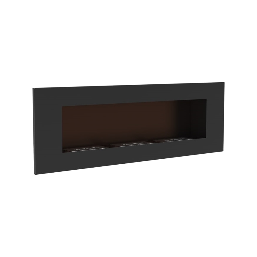 Kratki - Sisseehitatud biokamin 40x120 cm 3x1,1kW must