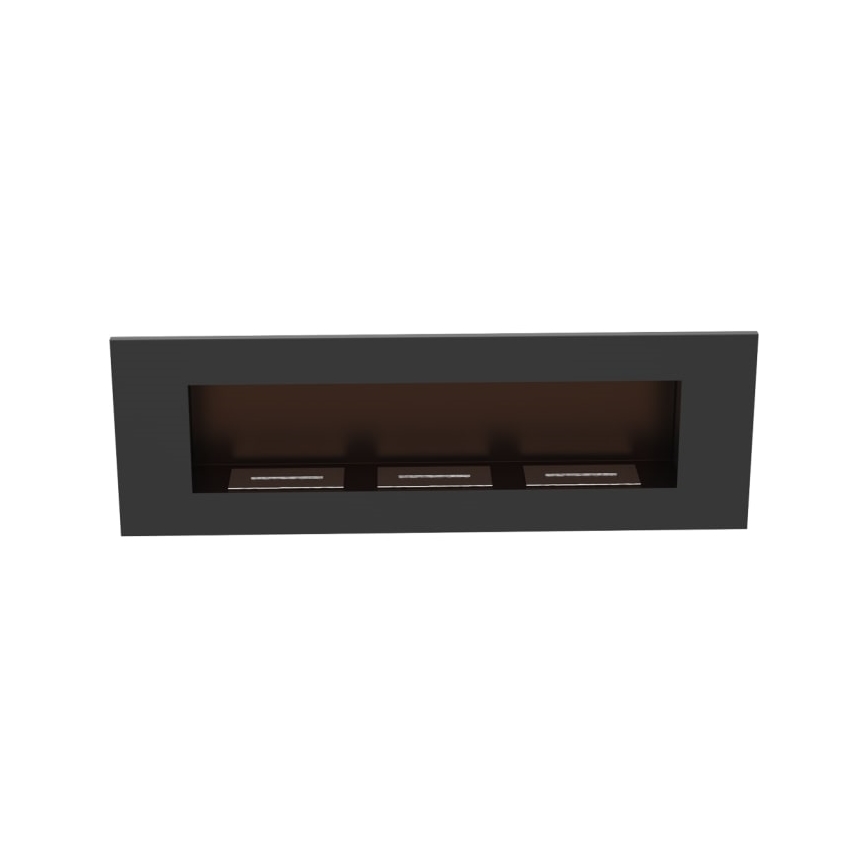Kratki - Sisseehitatud biokamin 40x120 cm 3x1,1kW must