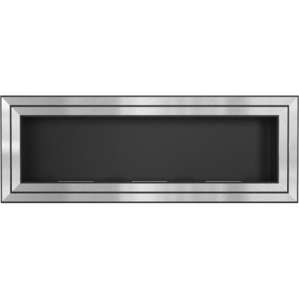 Kratki - Sisseehitatud BIO kamin 65x180 cm 3x2,5kW läikiv kroom