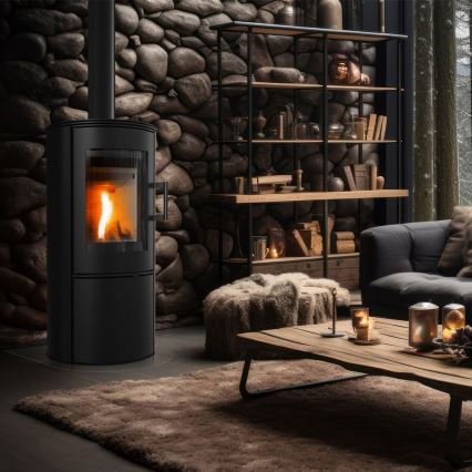 Kratki - Terasest kamin 8kW 150mm