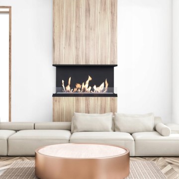 Kratki - Sisseehitatud BIO kamin 50x100 cm 3,5kW must