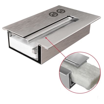 Kratki - Sisseehitatud bio-kamin 50x100 cm 3,5kW must