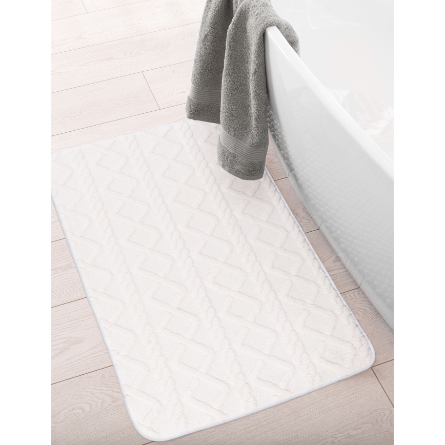 Kreemjas vannimatt NEW STYLE 3D 60x90 cm