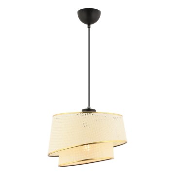Kreemvalge lühter BARETTE 1xE27/60W/230V kuldne