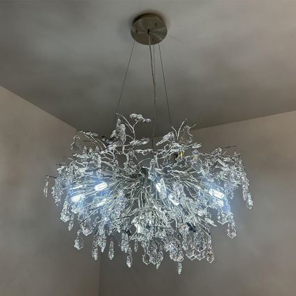Kristall-lühter 13xG9/40W/230V läikiv kroom