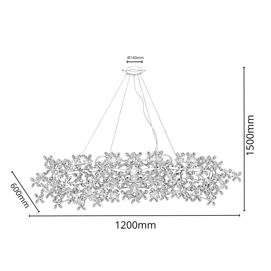 Kristall-lühter 16xG9/40W/230V värviline