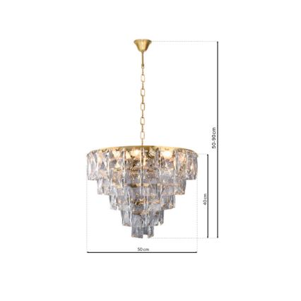 Kristall-lühter CHELSEA 6xE14/40W/230V