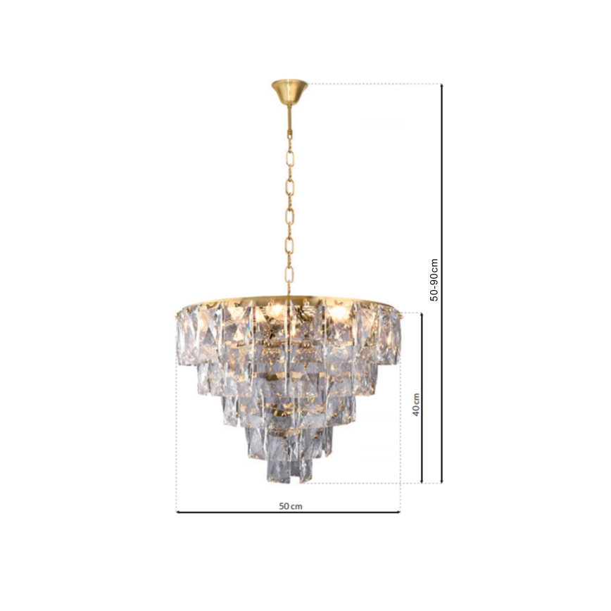 Kristall-lühter CHELSEA 6xE14/40W/230V