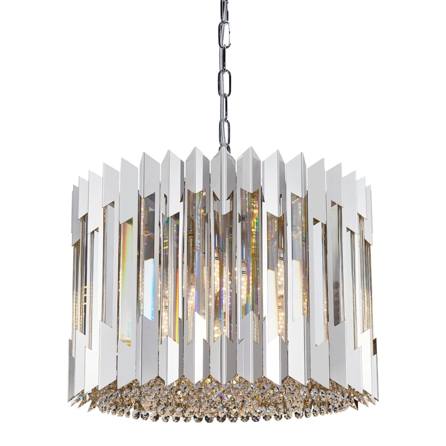 Kristall-lühter RITZ 7xE14/40W/230V läikiv kroom