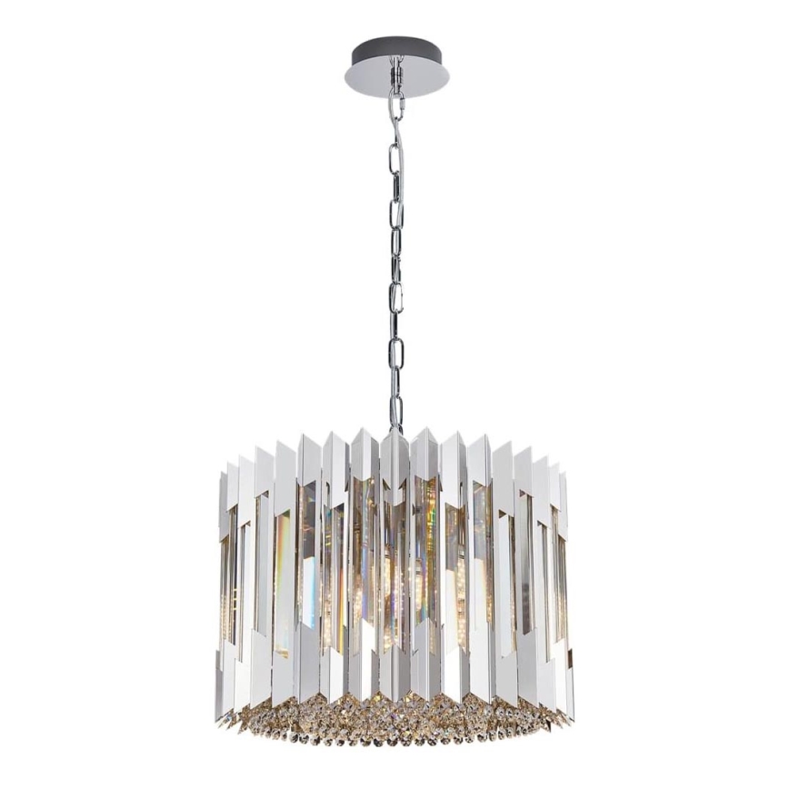 Kristall-lühter RITZ 7xE14/40W/230V läikiv kroom