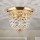 Kristallist laevalgusti PLAFOND 1xE27/40W/230V d. 26 cm kuldne