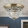 Kristallist laevalgusti PLAFOND 3xE27/40W/230V d. 35 cm pronks