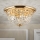 Kristallist laevalgusti PLAFOND 6xE27/40W/230V d. 47 cm kuldne