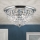 Kristallist laevalgusti PLAFOND 6xE27/40W/230V d. 47 cm läikiv kroom