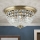Kristallist laevalgusti PLAFOND 6xE27/40W/230V d. 47 cm pronks
