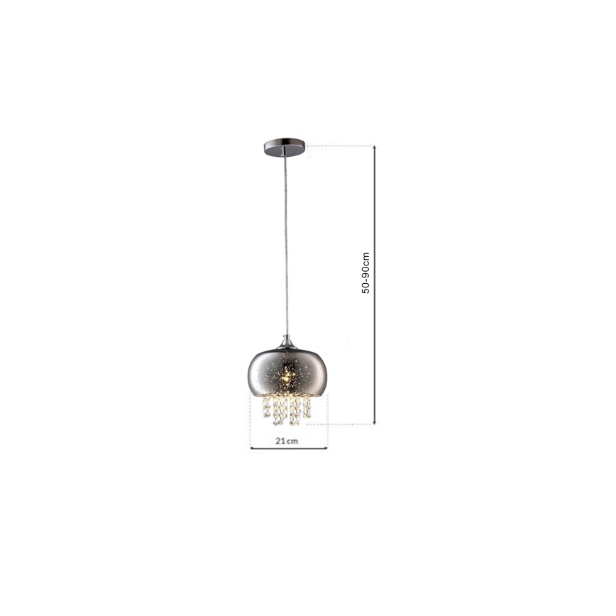 Kristallist lühter trossiga STARLIGHT 1xE14/40W/230V