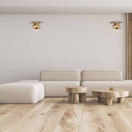 Kristallist seinavalgusti CHELSEA 2xE14/40W/230V kuldne