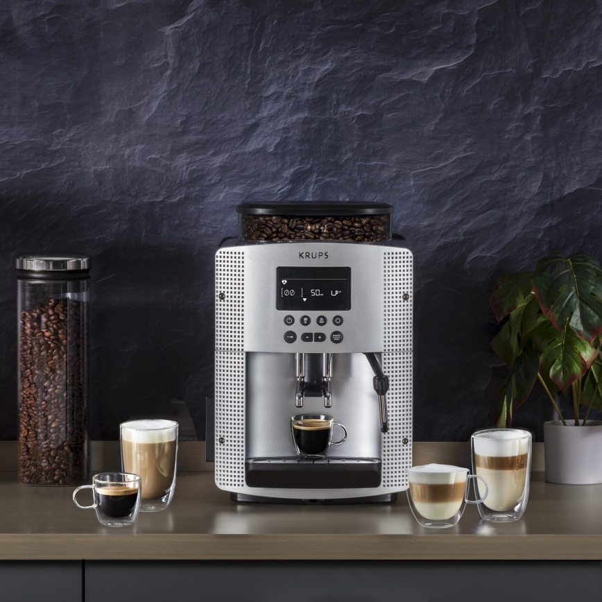Krups - Automaatne kohvimasin ESSENTIAL 1450W/230V hõbedane