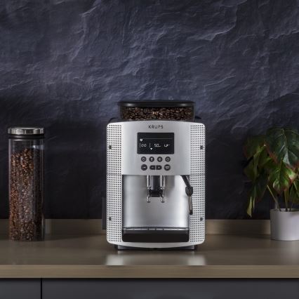 Krups - Automaatne kohvimasin ESSENTIAL 1450W/230V hõbedane