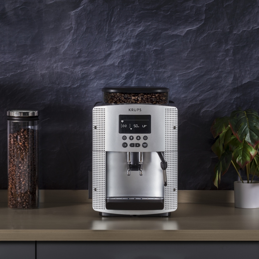 Krups - Automaatne kohvimasin ESSENTIAL 1450W/230V hõbedane