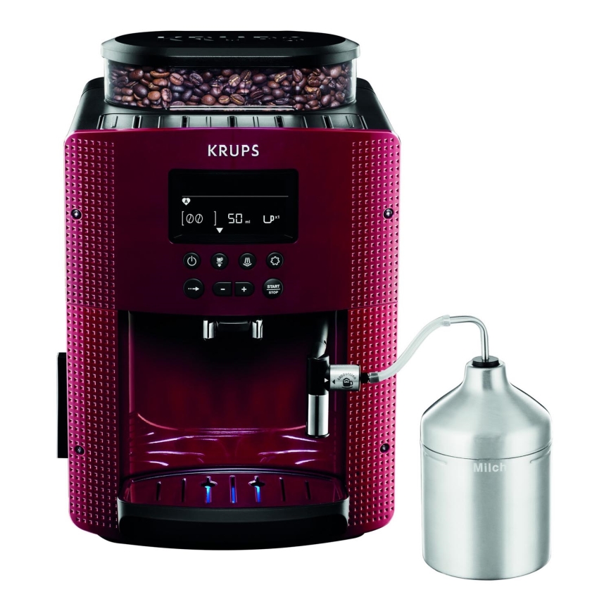 Krups - Automaatne kohvimasin piimanõuga ESSENTIAL 1450W/230V punane