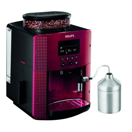 Krups - Automaatne kohvimasin piimanõuga ESSENTIAL 1450W/230V punane