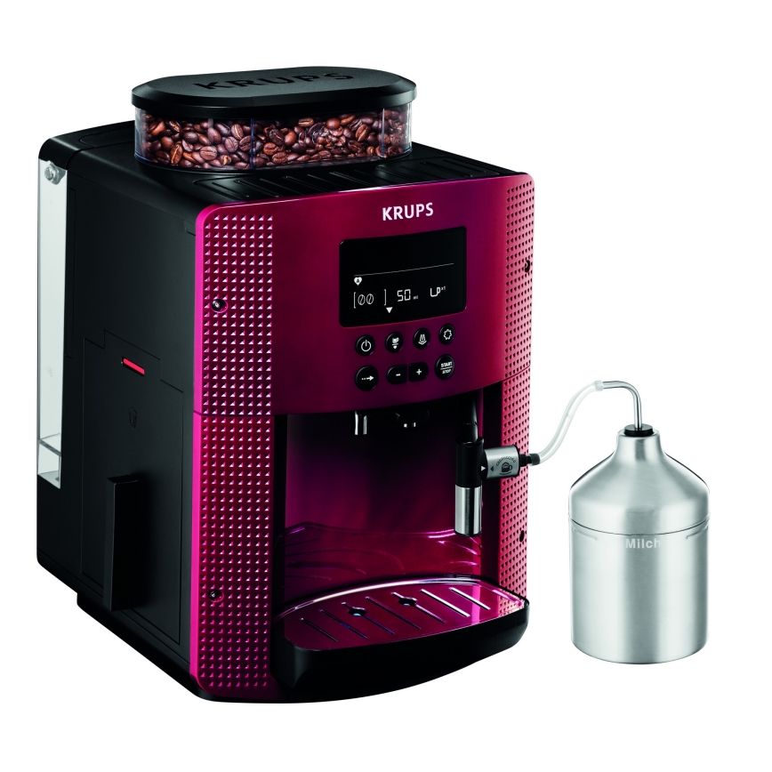 Krups - Automaatne kohvimasin piimanõuga ESSENTIAL 1450W/230V punane