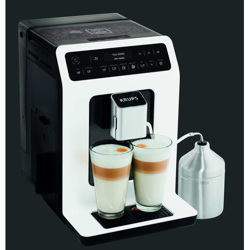 Krups - Automaatne kohvimasin piimanõuga EVIDENCE 1450W/230V valge
