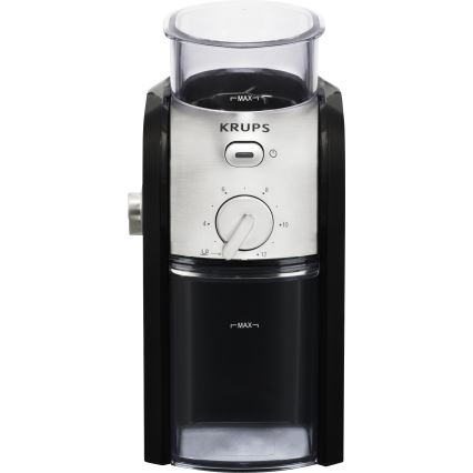 Krups - Elektriline kohviubade veski 110W/230V roostevaba/must