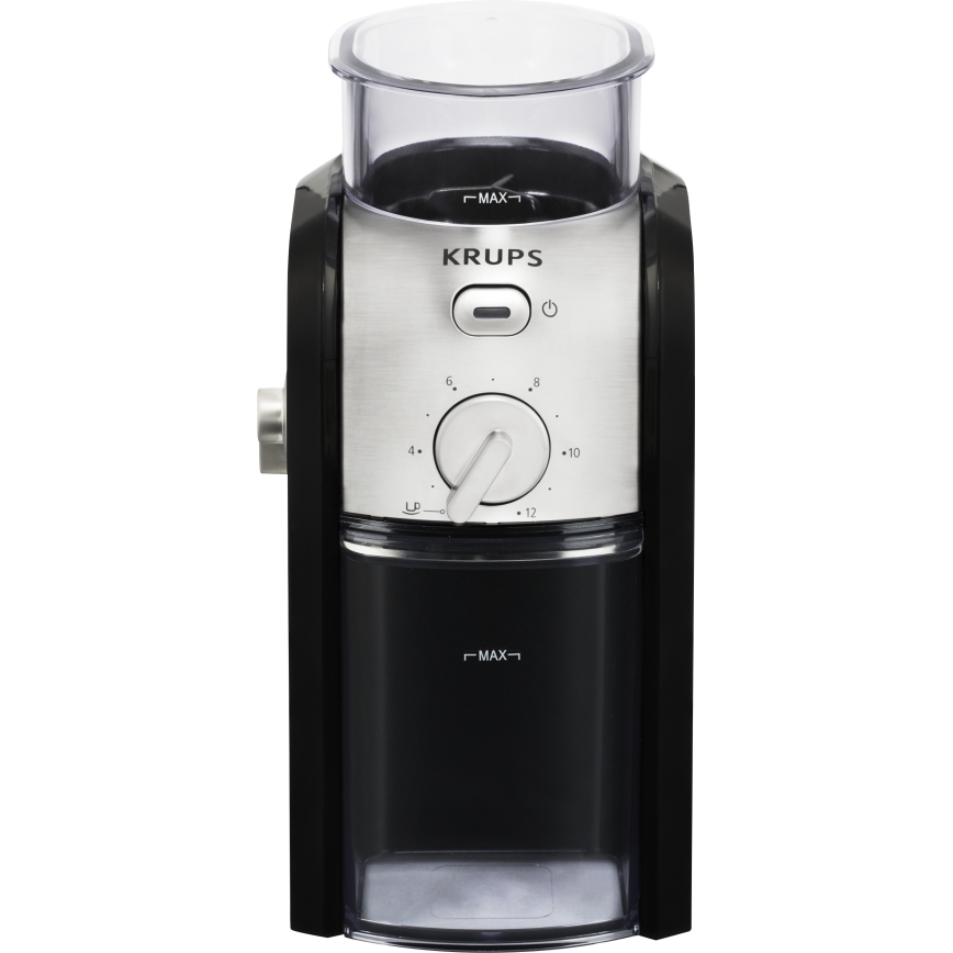 Krups - Elektriline kohviubade veski 110W/230V roostevaba/must