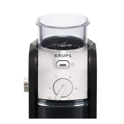 Krups - Elektriline kohviubade veski 110W/230V roostevaba/must