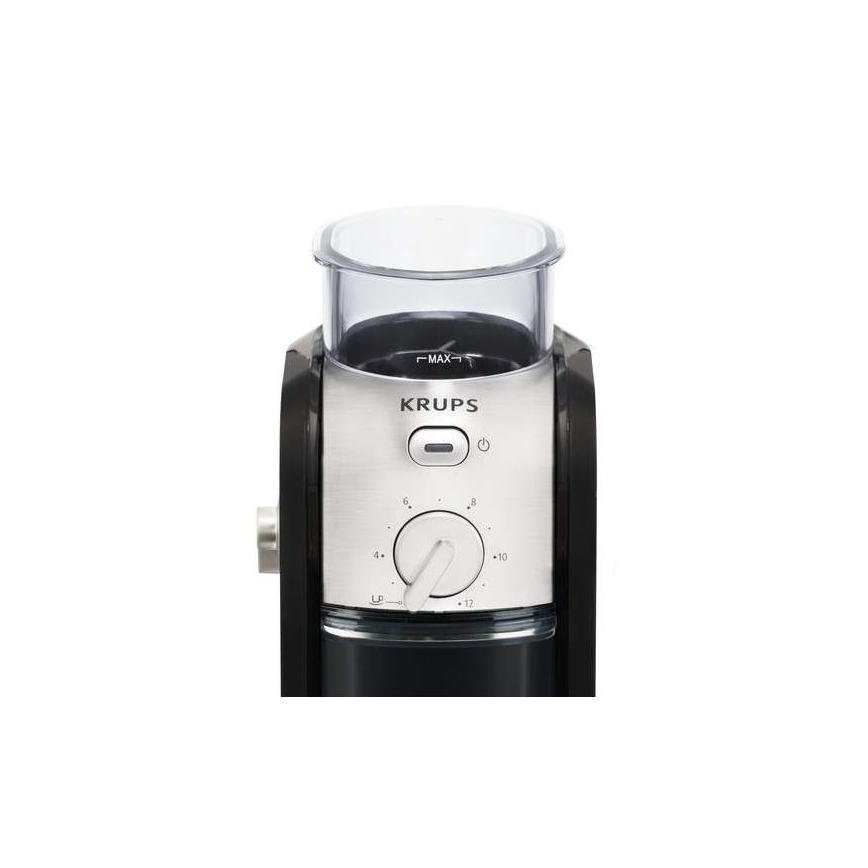 Krups - Elektriline kohviubade veski 110W/230V roostevaba/must