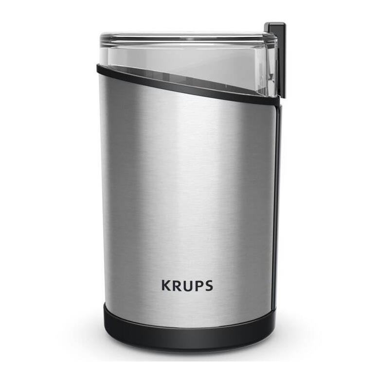Krups - Elektriline kohviubade veski 85g FAST-TOUCH 200W/230V matt kroom