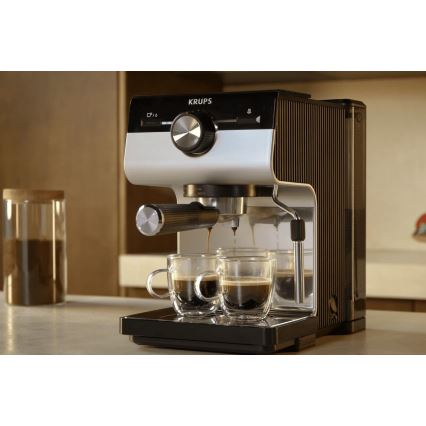 Krups - Käpaga kohvimasin kahele tassile AUTHENTIC 1450W/230V hall