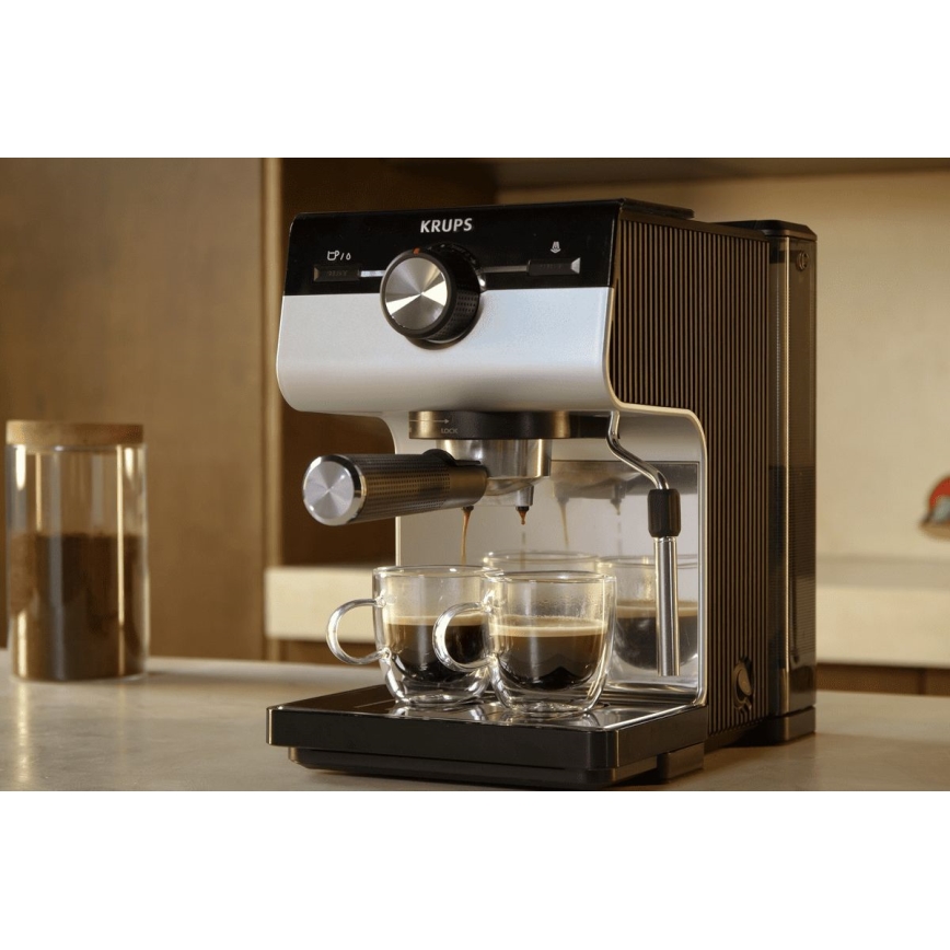 Krups - Käpaga kohvimasin kahele tassile AUTHENTIC 1450W/230V hall