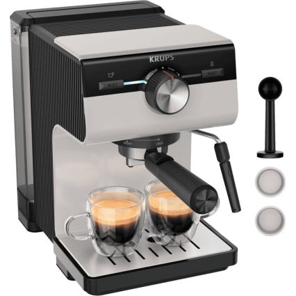 Krups - Käpaga kohvimasin kahele tassile AUTHENTIC 1450W/230V hall