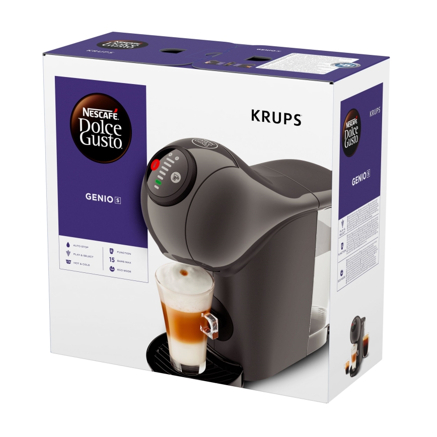 Krups - Kapselkohvimasin NESCAFÉ DOLCE GUSTO GENIO S 1500W antratsiit