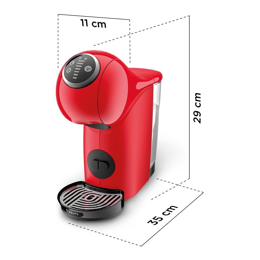 Krups - Kapselkohvimasin NESCAFÉ DOLCE GUSTO GENIO S PLUS 1500W punane