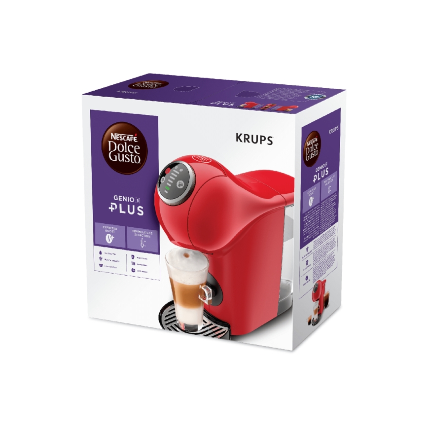 Krups - Kapselkohvimasin NESCAFÉ DOLCE GUSTO GENIO S PLUS 1500W punane