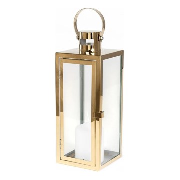 Kuldne dekoratiivne latern 38 cm