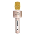 Kuldne karaokamikrofon 6W/5V 1500 mAh Bluetooth