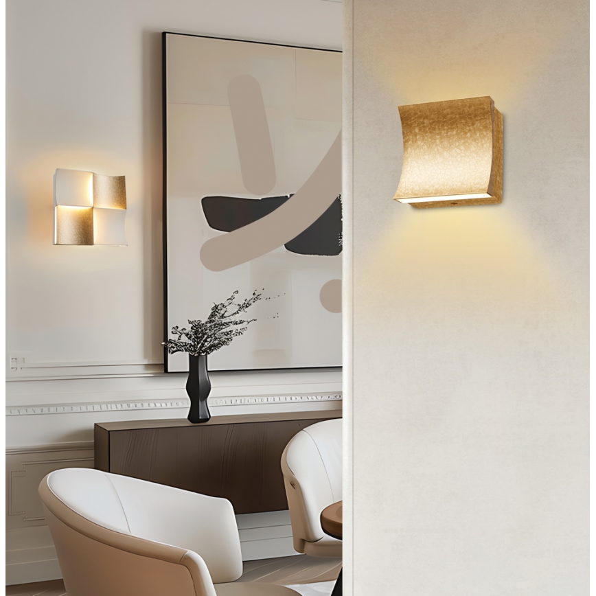 Kuldne LED-seinavalgusti ARIELLA LED/24W/230V