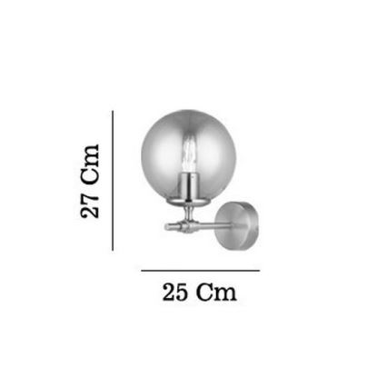 Kuldne seinavalgusti POLINO 1xE27/40W/230V