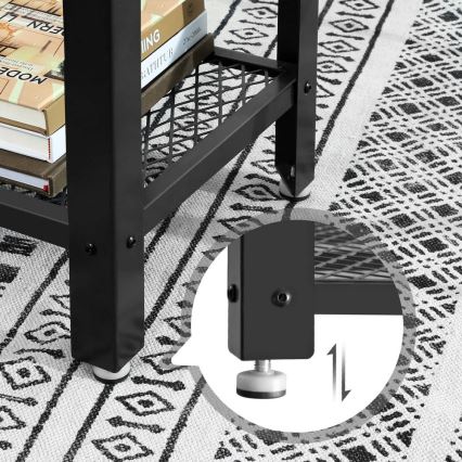 Külglaud LUVOR, pruun/must